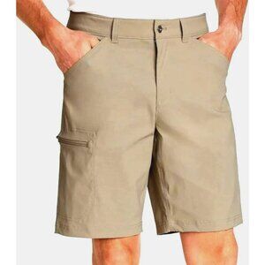 NEW Eddie Bauer Men's Size 30 Rainier 10" Tech Shorts Tan Outdoor Cargo